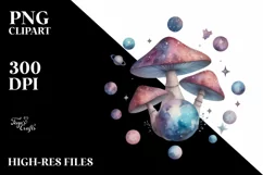 Mystical Mushroom | Celestial | Magic Mushrooms PNG |Tarot Product Image 7