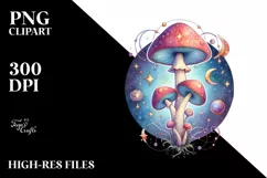 Mystical Mushroom | Celestial | Magic Mushrooms PNG |Tarot Product Image 8