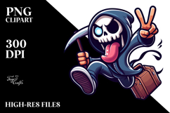 Aggressive Cartoon Reaper, Transparent PNG Product Image 2