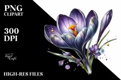 Detailed Shiny Crocus Made of Shiny Material | Sublimation | Product Image 3