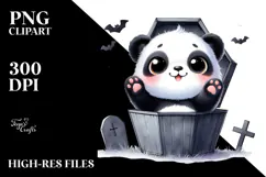 Cute Baby Panda for Halloween PNG Product Image 2
