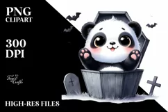 Cute Baby Panda for Halloween PNG Product Image 3