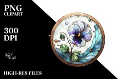 Stained Pansy with Metallic Insertions | Sublimation | Product Image 3