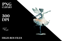 Retro Dancing Fairy PNG Product Image 2