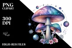 Mystical Mushroom | Celestial | Magic Mushrooms PNG |Tarot Product Image 7
