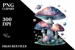 Mystical Mushroom | Celestial | Magic Mushrooms PNG |Tarot Product Image 7