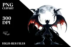 Simple Halloween Demon, Transparent PNG Product Image 2