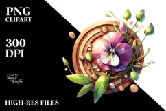 Wooden Stained Sweet Pea with Metallic Insertions | Product Image 3