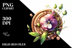 Wooden Stained Sweet Pea with Metallic Insertions | Product Image 3