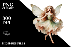 Vintage Excited Fairy PNG Product Image 2