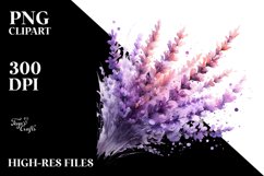 Abstract Watercolor Lavender Clipart Product Image 1