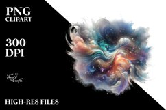 Abstract Artistic Cosmos Clipart Product Image 1