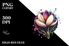 Colorful Crocus Stained Clipart Product Image 1