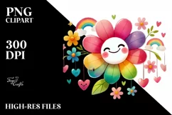 Colorful Flower, Transparent PNG Product Image 2