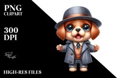 Excited Baby Dog with Hat | Sublimation Clipart Product Image 3