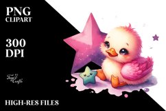 Colorful Baby Duck PNG Product Image 2