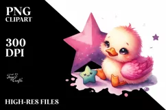 Colorful Baby Duck PNG Product Image 2