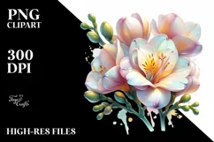 Detailed Glossy Freesia, Transparent PNG Product Image 3