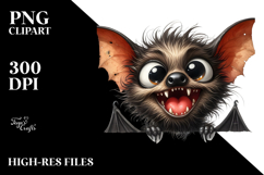 crazy Bat Peekaboo Clipart Product Image 2