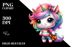 Cute Baby Unicorn PNG Product Image 2