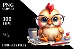 Funny Baby Rooster es Clipart Product Image 3