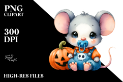 Vibrant Drawing Cute Baby Mouse | Clipart Product Image 2