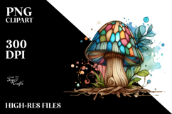 Pastel Wooden Stained Mushroom, Transparent PNG Product Image 2