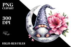Pastel Monkey with Azalea Flower PNG Product Image 2