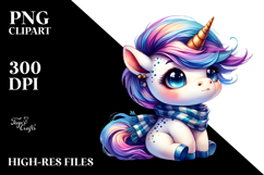 Funny Baby Unicorn PNG Product Image 2