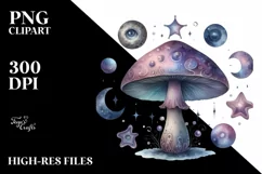 Mystical Mushroom | Celestial | Magic Mushrooms PNG |Tarot Product Image 7