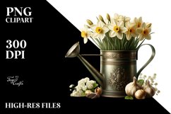 Detailed Watering Can Narcissus White Product Image 3