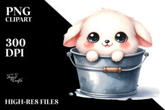 Cute Baby Smiling in Bucket | Sublimation | Clipart Product Image 2