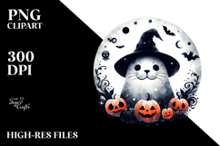 Halloween Seal, Watercolor PNG Product Image 2