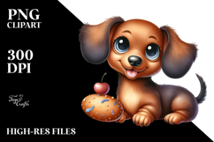 Happy Baby Dachshund PNG Product Image 2