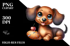 Happy Baby Dachshund PNG Product Image 2
