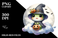 Cute Frog on Cloud PNG Product Image 2