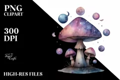 Mystical Mushroom | Celestial | Magic Mushrooms PNG |Tarot Product Image 7