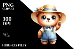 Expressive Bear, Proud Macaw Clipart Product Image 2