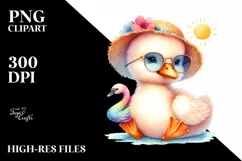 Colorful Baby Swan | Clipart Product Image 1