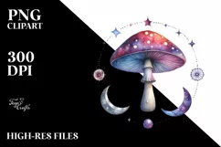 Mystical Mushroom | Celestial | Magic Mushrooms PNG |Tarot Product Image 7