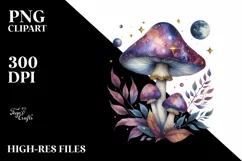 Mystical Mushroom | Celestial | Magic Mushrooms PNG |Tarot Product Image 1