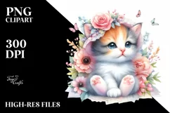 Watercolor Cow Portrait, Transparent PNG Product Image 3