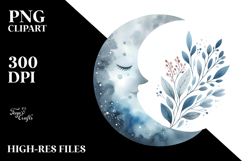 Very Simple Smiling Moon PNG Product Image 2