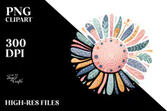 Pastel Sun Wimsical | Watercolor Clipart Product Image 2