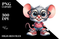 Expressive Baby Mouse, Confused Clipart Product Image 2