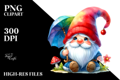 Colorful Watercolor Gnome, 20 oz Tumbler Product Image 2