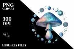 Mystical Mushroom | Celestial | Magic Mushrooms PNG |Tarot Product Image 7