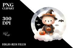 Cute Baby Bear Halloween PNG Product Image 2