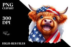 Highland Cow with Enthusiastic Expression | Sublimation | Product Image 3