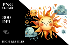 Smiling Sun PNG Product Image 2
